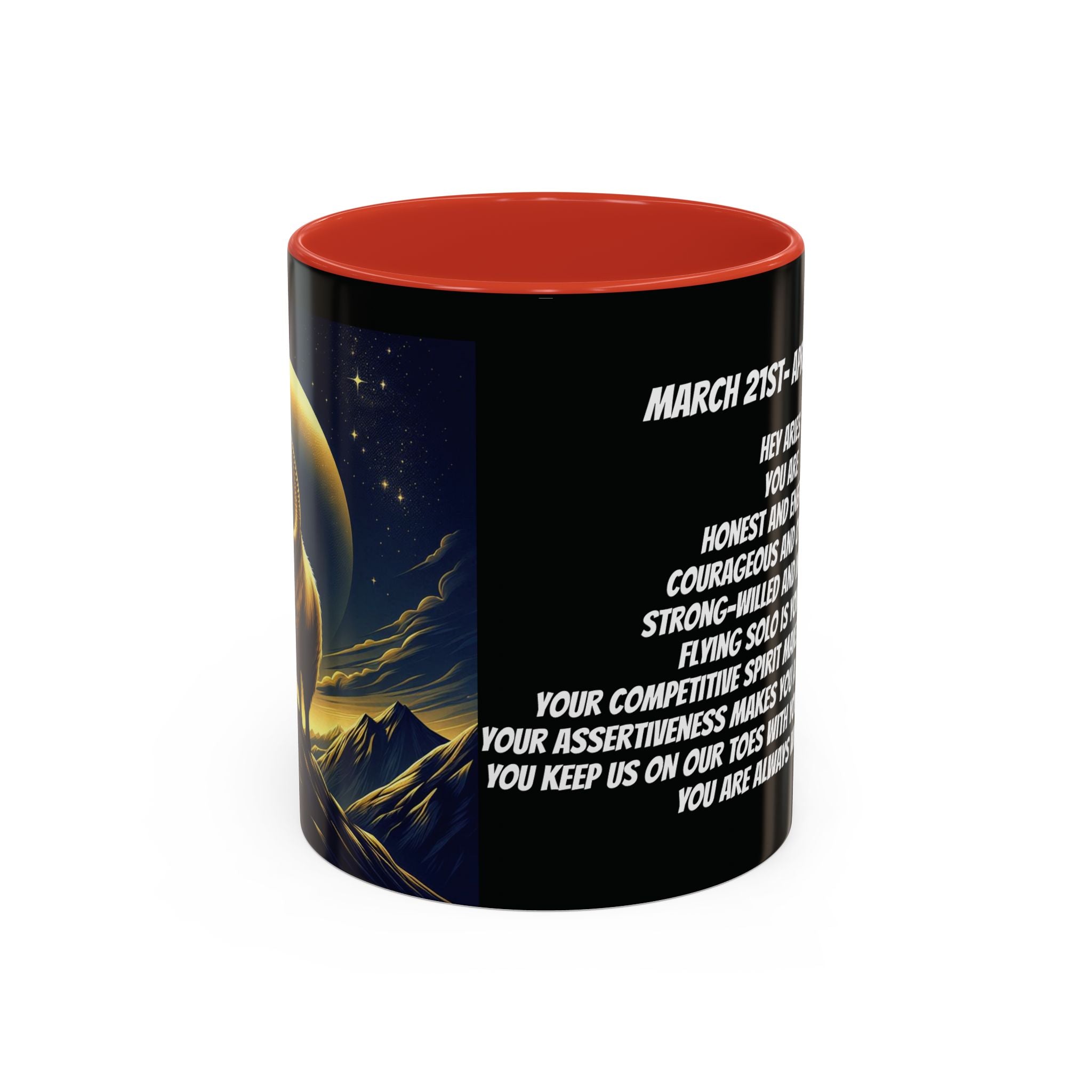 Aries Horoscope Coffee Mug Design, 11oz