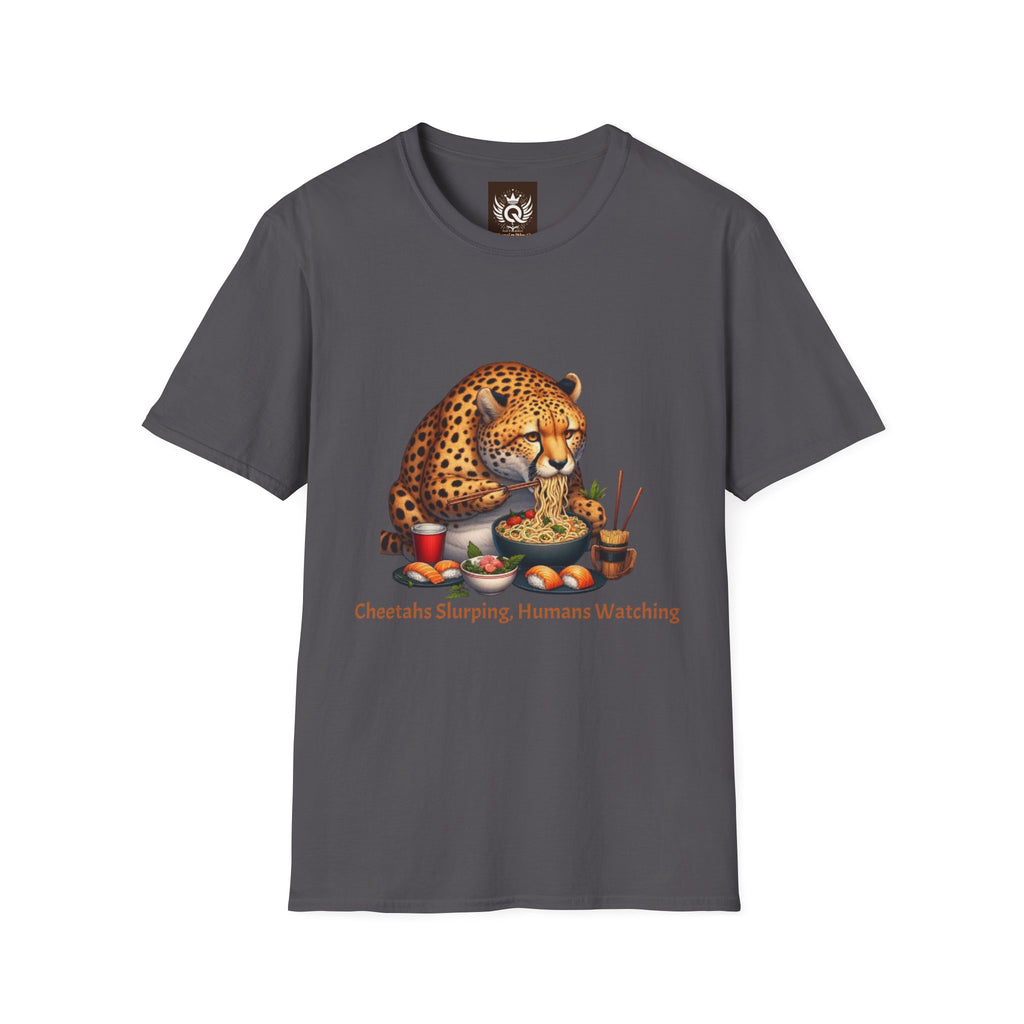 Fat Cheetah Eating Ramen