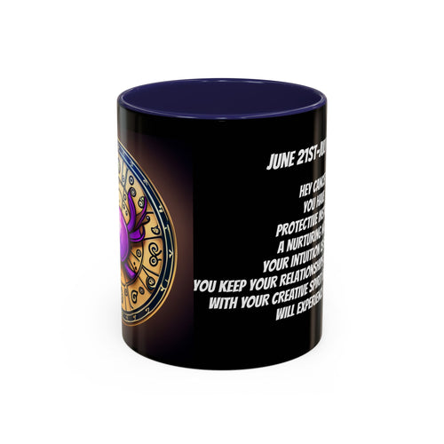 Cancer Horoscope Coffee Mug Design, 11oz