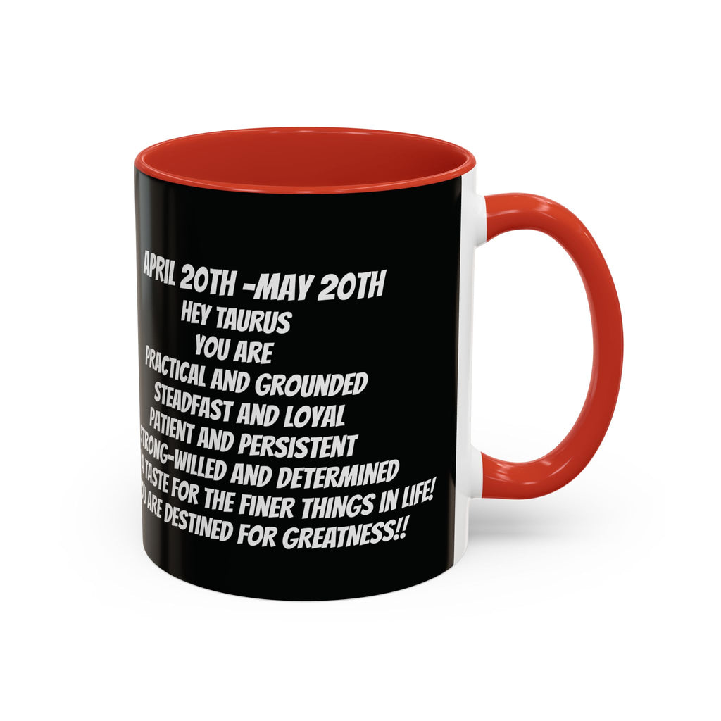 Taurus Horoscope Coffee Mug Design, 11oz