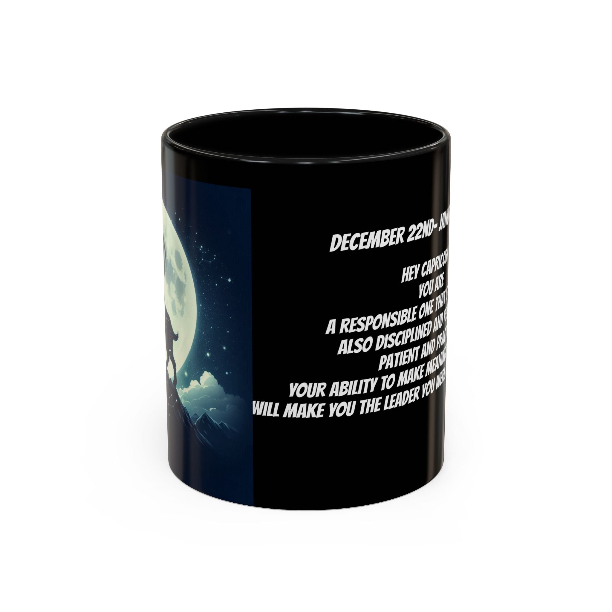 Capricorn Horoscope Coffee Mug Design, 11oz