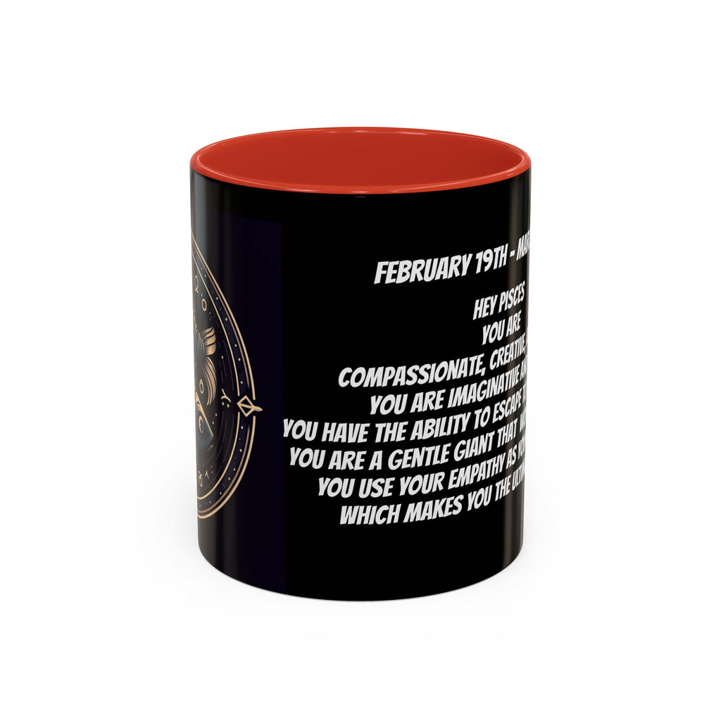 Pisces Horoscope Accent Coffee Mug, 11oz
