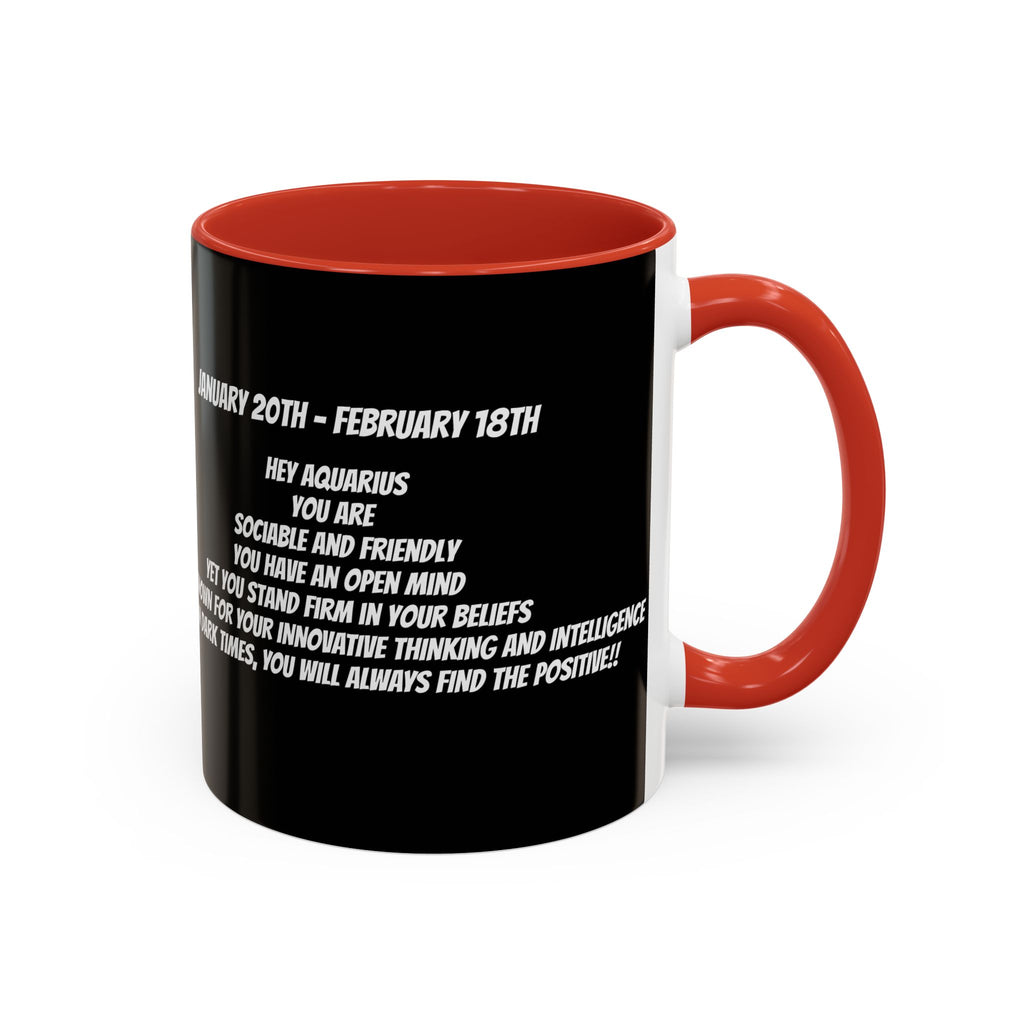 Aquarius Horoscope Coffee Mug Design, 11oz