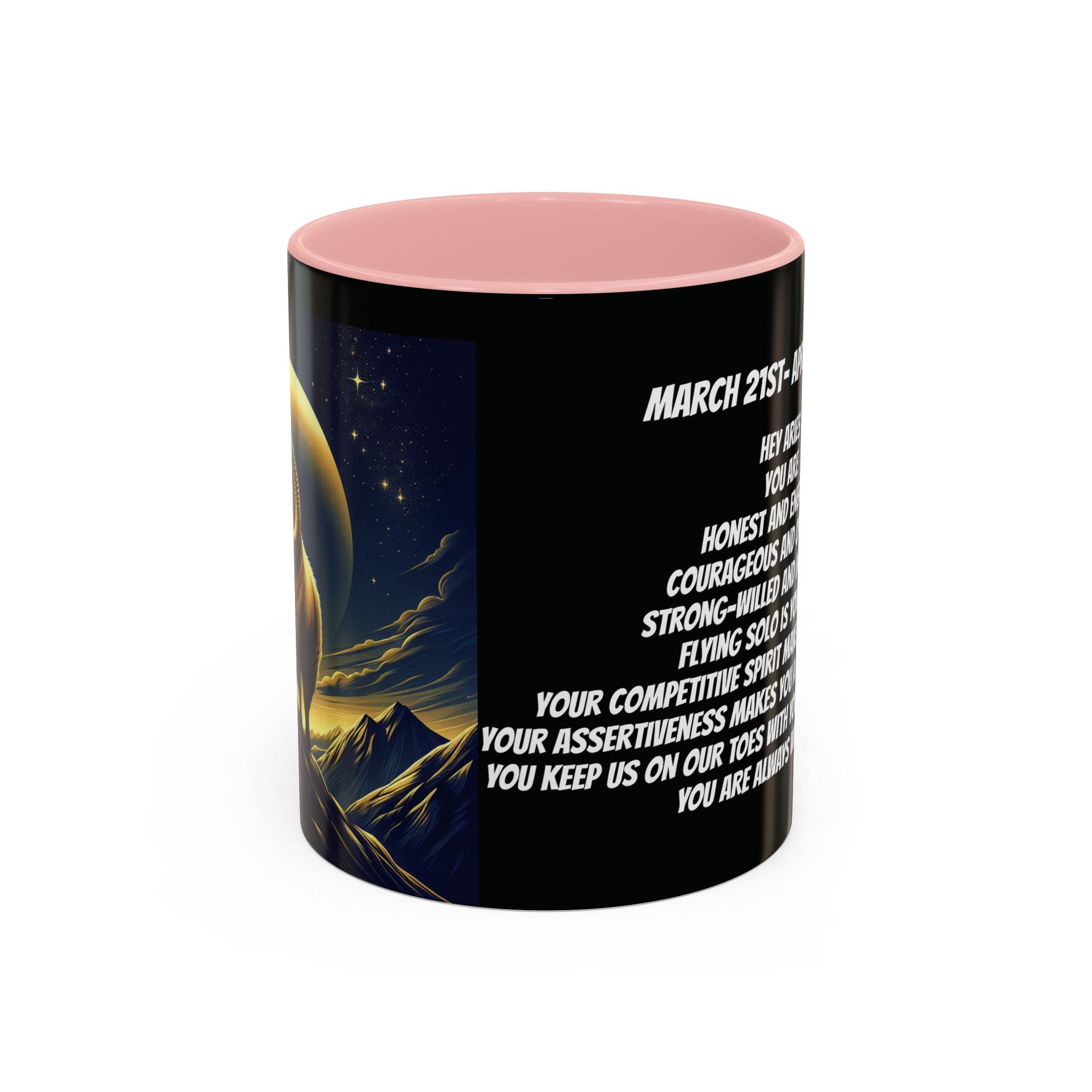 Aries Horoscope Coffee Mug Design, 11oz