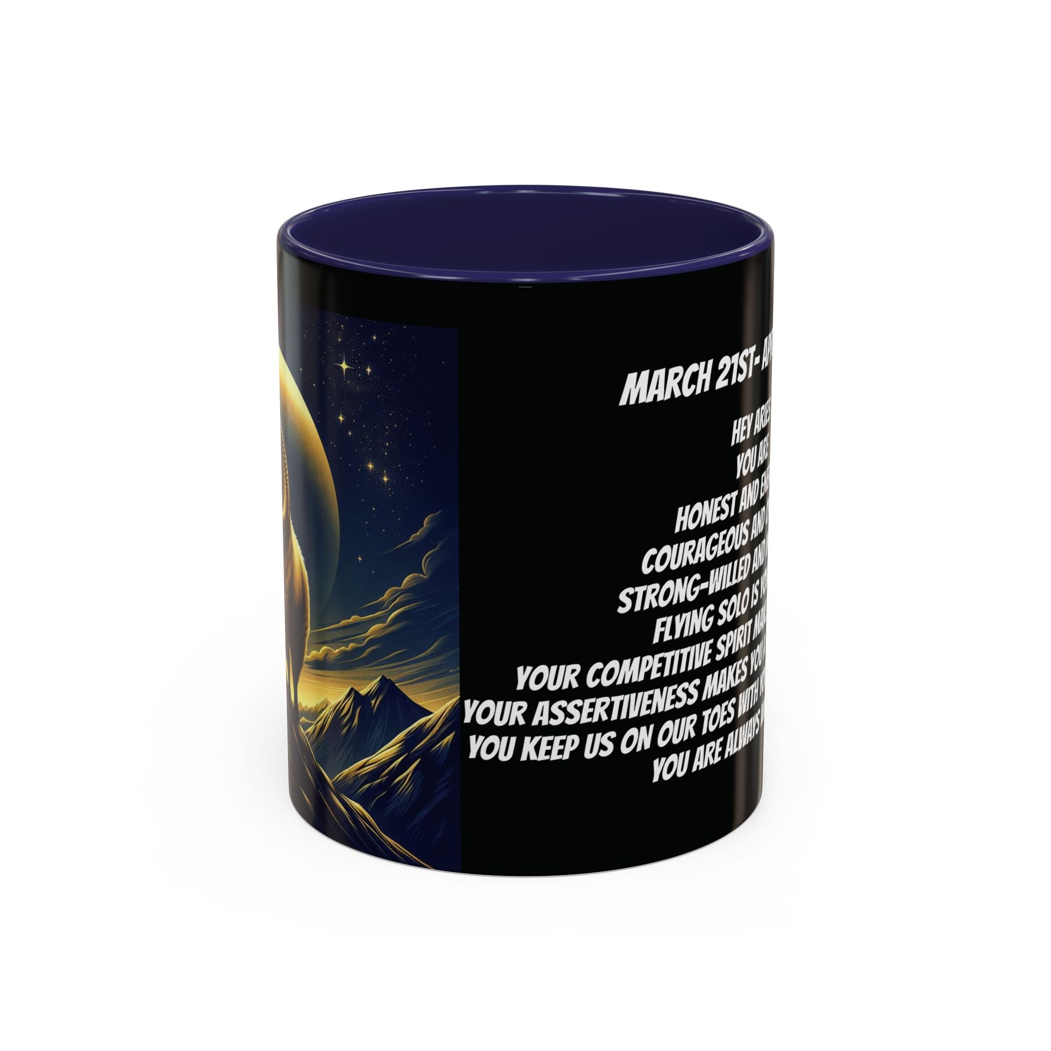 Aries Horoscope Coffee Mug Design, 11oz