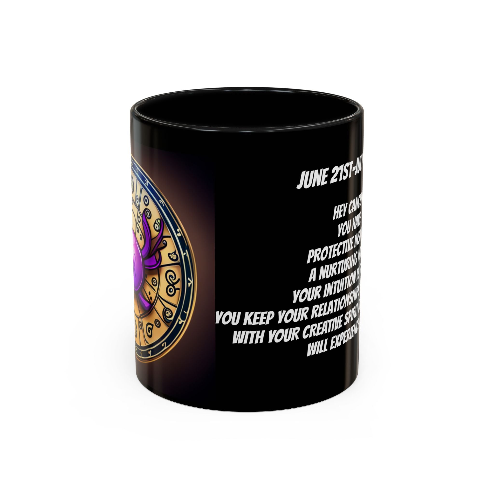 Cancer Horoscope Coffee Mug Design, 11oz